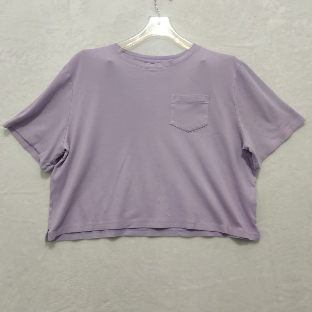 A New Day Casual Women's Cropped Shirt Extra Large Lavender